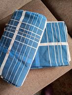 2 blauw taupe gebroken wit dekbedhoezen. 140/200, Enlèvement, Bleu