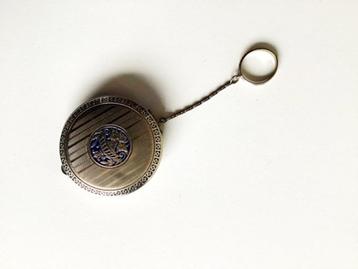 boîte à poudre Evans vintage art déco avec porte-doigts, Enlèvement ou Envoi, Utilisé, Autres types