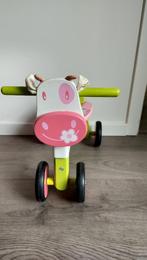 Houten loopfiets koe (I'm Toy), Kinderen en Baby's, Speelgoed | Buiten | Voertuigen en Loopfietsen, Ophalen, Gebruikt, Loopfiets