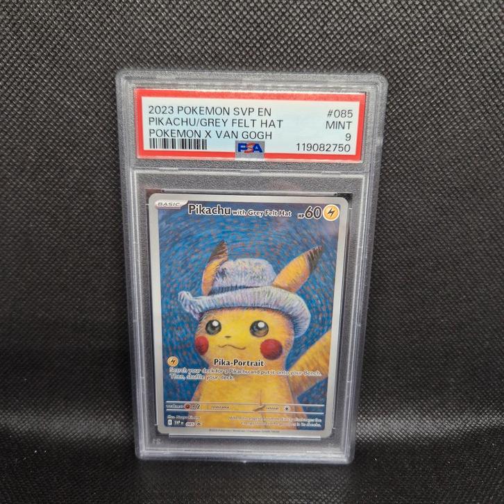 Pikachu/Grey Felt Hat Pokémon X Van Gogh SVP EN PSA 9, Hobby en Vrije tijd, Verzamelkaartspellen | Pokémon, Ophalen of Verzenden