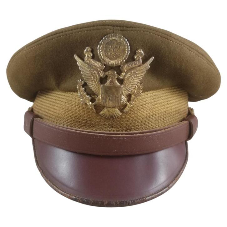 USAAF - 'Crusher' Visor Cap, Verzamelen, Militaria | Tweede Wereldoorlog, Luchtmacht, Helm of Baret, Ophalen of Verzenden