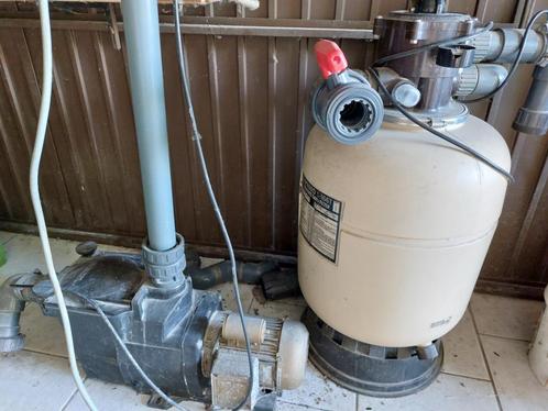 Zwembadpomp en zandfilter met zand, Tuin en Terras, Zwembad-toebehoren, Gebruikt, Zwembadpomp, Ophalen