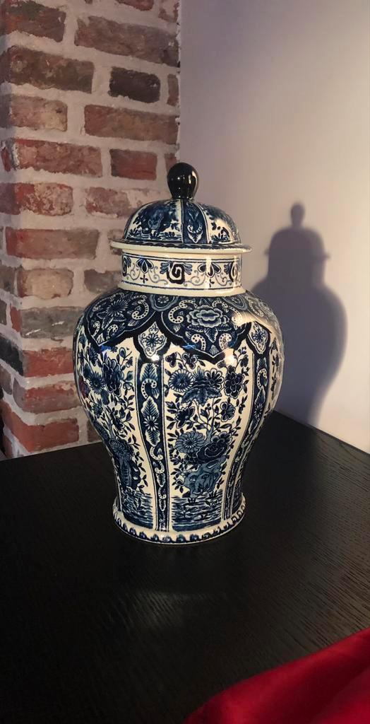 Mooie Delfts blauwe gemberpot Boch., Antiek en Kunst, Antiek | Keramiek en Aardewerk, Ophalen