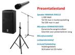 Te huur - Presentatieset microfoon/luidspreker, Audio, Tv en Foto, Luidsprekerboxen, Overige typen, Zo goed als nieuw, 120 watt of meer