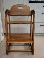 Houten eetstoel met afneembaar tablet., Ophalen, Gebruikt