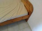 Grenen bed, Huis en Inrichting, Slaapkamer | Bedden, Ophalen, Gebruikt, Bruin, Twijfelaar