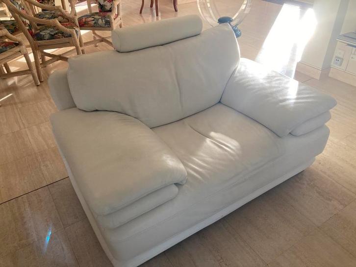 Roche Bobois Lederen Zitgroep, Huis en Inrichting, Zetels | Zetels en Chaises Longues, Zo goed als nieuw, Ophalen