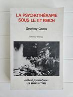 Psychotherapie onder het Derde Rijk - Het Göring Instituut, Boeken, Geoffrey Cocks, Ophalen of Verzenden, Tweede Wereldoorlog
