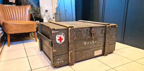 Authentieke militaire kist, Huis en Inrichting, Woonaccessoires | Kisten, Gebruikt, Ophalen