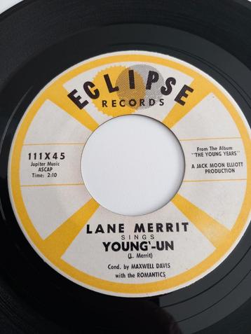 LANE MERRIT. YOUNG UN. POPCORN OLDIES USA 45T, Enlèvement ou Envoi, Comme neuf