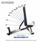 PH Fitness Verstelbare Trainingsbank – Flat & Incline, Sport en Fitness, Ophalen of Verzenden, Nieuw, Benen, Dumbbell