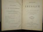1890 reisgids atlas VOYAGE EN AMERIQUE de Chateaubriand boek, Ophalen of Verzenden