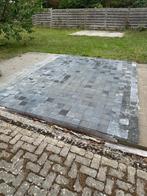 Getrommelde klinkers  Grijs/zwart 15x15x6, Tuin en Terras, Ophalen, Zo goed als nieuw, 10 m² of meer, Klinkers