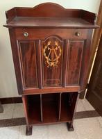 Antiek magonie music cupboard platenkast cabinet, Antiek en Kunst, Antiek | Meubels | Kasten, Ophalen