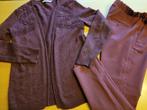 bordeau broek + gilet Xandres medium, Maat 38/40 (M), Paars, Ophalen of Verzenden, Zo goed als nieuw