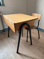 Vintage kinderbureau en stoel, Kinderen en Baby's, Kinderkamer | Tafels en Stoelen, Ophalen, Gebruikt