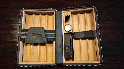 Nieuw: Sigaren Reis Humidor + Bevochtiger en Aansteker, Verzamelen, Rookartikelen, Aanstekers en Luciferdoosjes, Nieuw, Aansteker