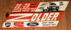 Vintage sticker Grand Prix Zolder retro autocollant, Verzamelen, Auto of Motor, Ophalen of Verzenden, Zo goed als nieuw