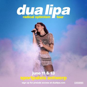 2 places debout pour le concert de Dua Lipa 11/06/25 beschikbaar voor biedingen