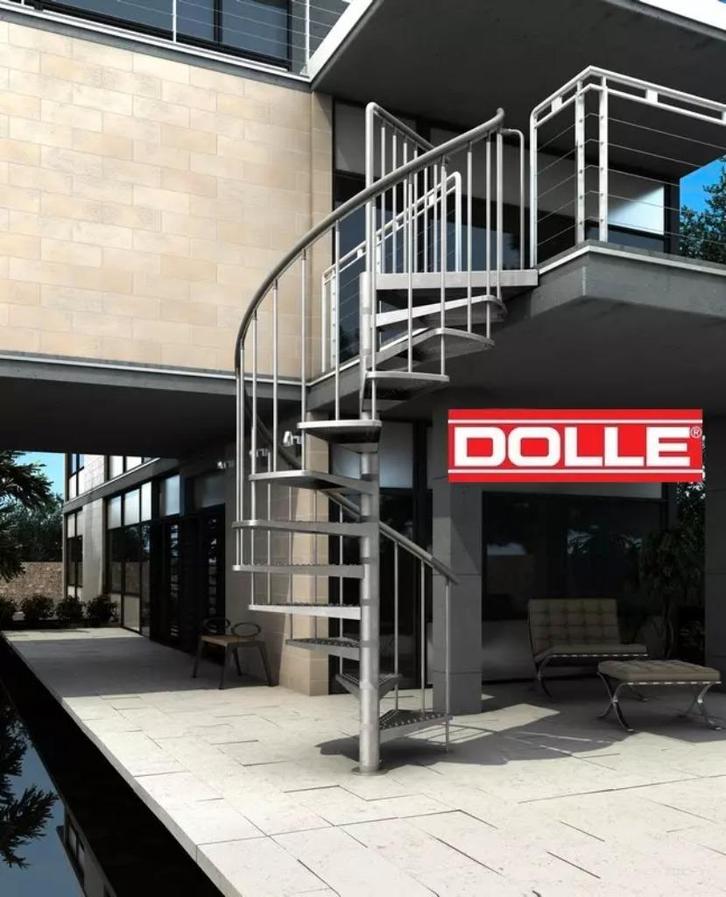 Escalier en colimaçon extérieur, Doe-het-zelf en Bouw, Ladders en Trappen, Nieuw, Trap, 2 tot 4 meter, Ophalen