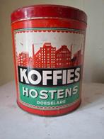 Koffie hostens roeselare antiek blik rood, Verzamelen, Ophalen of Verzenden, Gebruikt, Koffie, Overige merken
