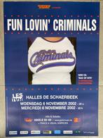 Poster Fun Lovin’ Criminals in Halles Schaerbeek 2002, Collections, Comme neuf, Enlèvement ou Envoi