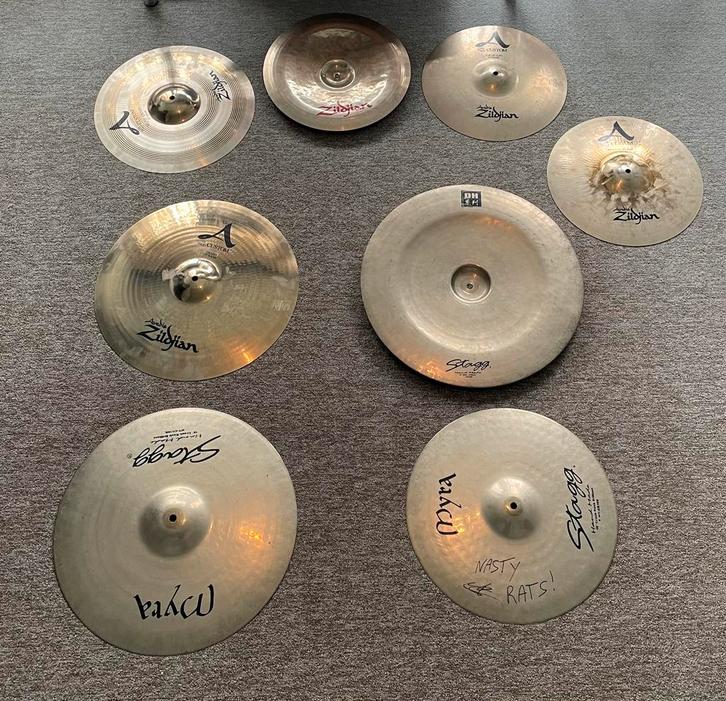 6 Types of Cymbals (Read Discription), Muziek en Instrumenten, Instrumenten | Onderdelen, Zo goed als nieuw, Ophalen