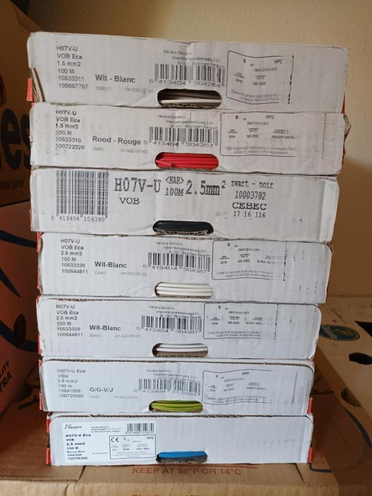 elektriciteitskabel, Doe-het-zelf en Bouw, Elektriciteit en Kabels, Nieuw, Kabel of Snoer, Ophalen