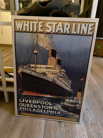 White Star Line canvasdoeken beschikbaar voor biedingen