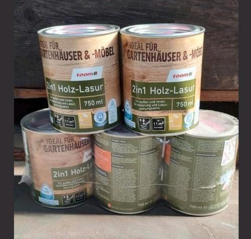 Houtlazuur beits 2 in 1 houtbeits 750 ml framboos roze, Doe-het-zelf en Bouw, Verf, Beits en Lak, Nieuw, Beits, Roze, Ophalen of Verzenden