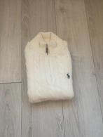 Polo Ralph Lauren Off-Wit Kabeltrui met Halve Rits – Maat M, Kleding | Heren, Verzenden, Zo goed als nieuw, Maat 48/50 (M), Wit