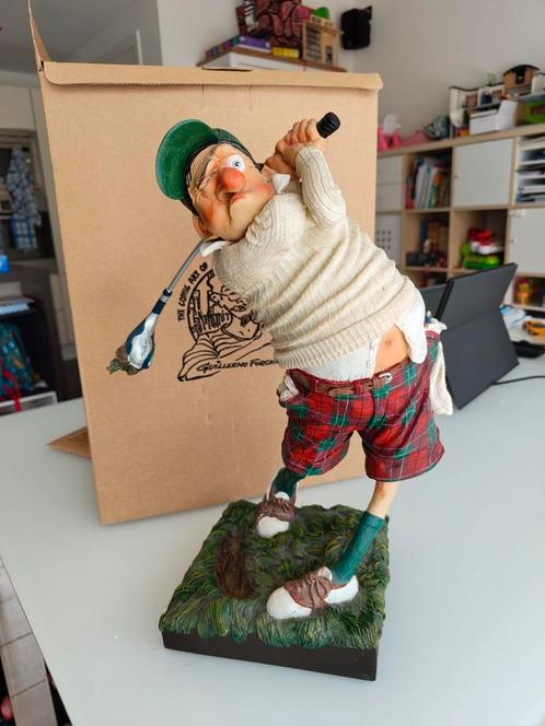 Forchino stripfiguur - De golfer - Fore!, Verzamelen, Beelden en Beeldjes, Ophalen