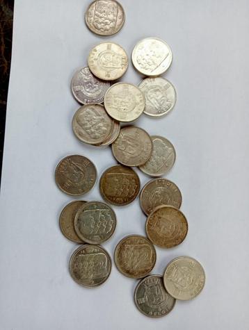 100 fr zilver. 20 stuks, Ophalen, Zilver, Setje, Zilver