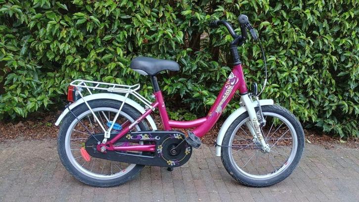 Magnifique vélo 16 pouces pour filles. Lion d'or., Vélos & Vélomoteurs, Vélos | Filles, Utilisé, 16 pouces, Frein à main, Enlèvement