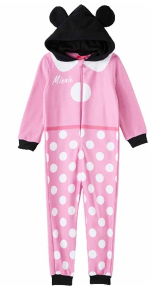 Minnie Mouse Onesie Fleece Disney - Maat 92, Kinderen en Baby's, Kinderkleding | Maat 92, Nieuw, Meisje, Nacht- of Onderkleding