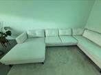 Witte bankstel, Huis en Inrichting, Ophalen, Gebruikt, Stof
