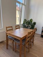 Table à manger en bois, Quatre personnes, Comme neuf, 100 à 150 cm, Enlèvement