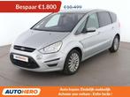 Ford S-Max 1.6 TDCi Titanium (bj 2015), Auto's, Ford, Euro 5, Zwart, Navigatiesysteem, 116 pk