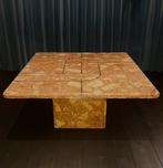 Rood marmeren salontafel, Ophalen, Overige materialen, Modern design, 50 tot 100 cm