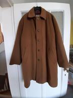 Warme bruine herenmantel (wol, kasjmier) - XL/XXL - jas, Ophalen, Gedragen, Maat 52/54 (L), Bruin