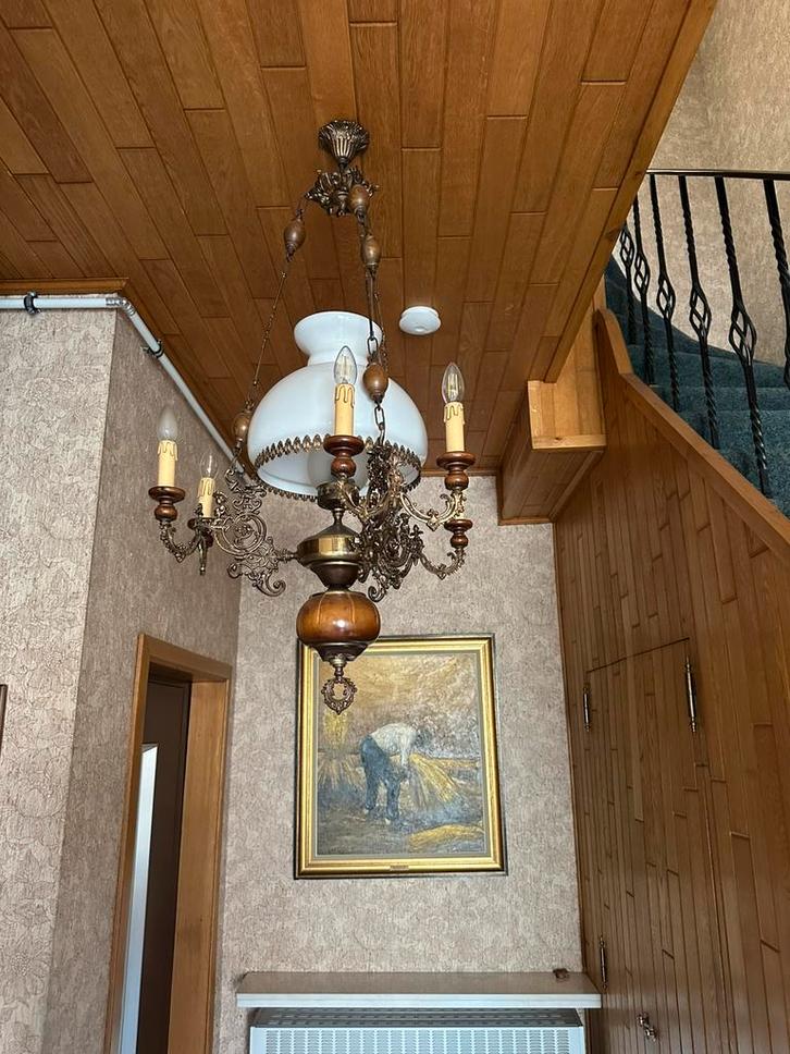Kroonluchters vintage antiek, Huis en Inrichting, Lampen | Kroonluchters, Hout, Metaal, Overige materialen, Ophalen