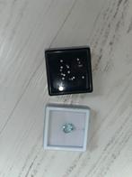 17 diamanten 0,50ct+ aquamarine van 3,37ct, Comme neuf, Enlèvement ou Envoi