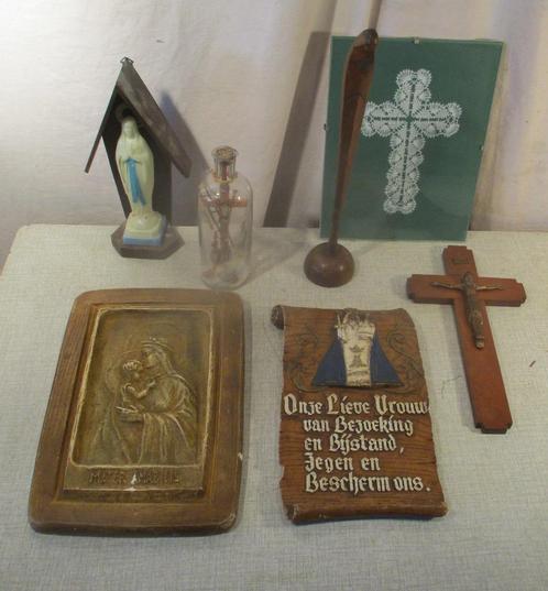 7 Antieke Religieuze Voorwerpen, Antiek en Kunst, Antiek | Religieuze voorwerpen, Ophalen of Verzenden