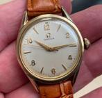 OMEGA mechanisch horloge in goud en staal cal 420, Ophalen, Leer, Staal, Polshorloge