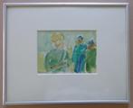 ALBERT DE DEKEN / PERSONAGES / ORIGINEEL WERK / 29x36cm KAD, Antiek en Kunst, Ophalen of Verzenden
