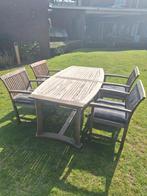 Tuinset van bankirai hout., Ophalen, Zo goed als nieuw, Hout, Tuinset