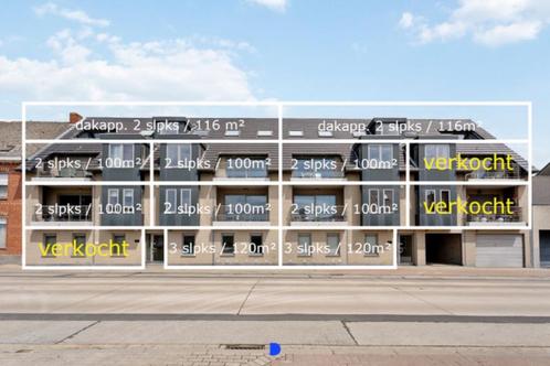 Betaalbare en instapklare Appartementen 100 tot 120 M2 Opp !, Immo, Huizen en Appartementen te koop, Provincie West-Vlaanderen