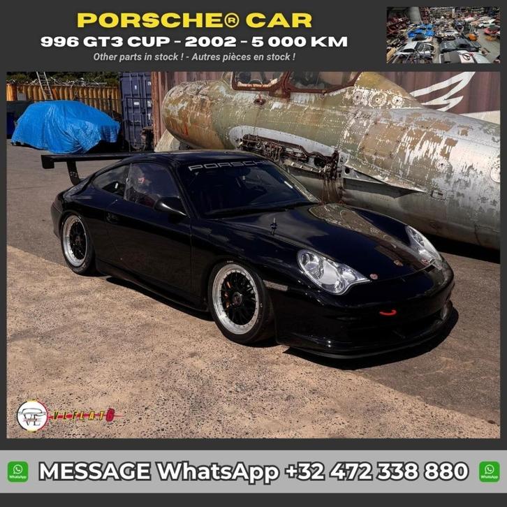 Porsche 996 GT3 CUP - 5000 km, Auto's, Porsche, Particulier, Te koop, Benzine, Coupé, 2 deurs, Handgeschakeld, Zwart, Zwart, Overige bekleding