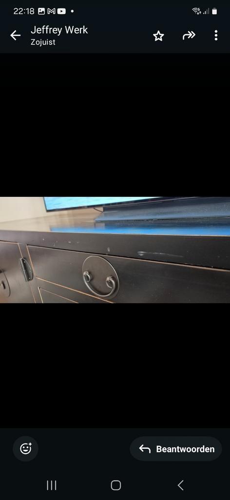 Chinees kast / dressoir kleur zwart, Huis en Inrichting, Kasten |Televisiemeubels, Ophalen