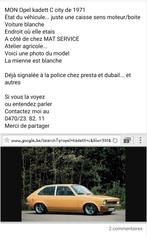 RECHERCHE ....OPEL KADETT C, Auto's, Opel, Te koop